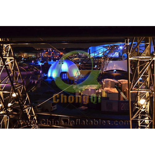 inflatable event tents lighted